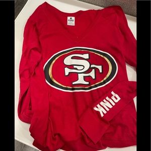 PINK 49ers Long Sleeve Tee